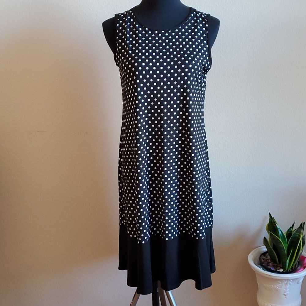 Tiana B. Polka Dot Dress Size M